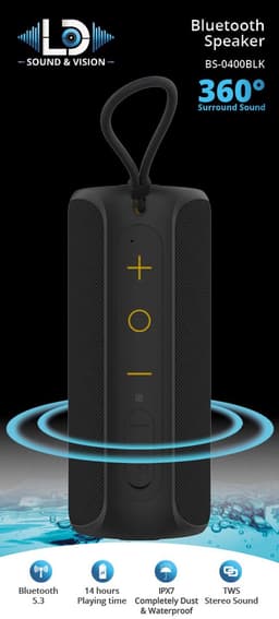 Bluetooth speaker LD Sound & Vision BS-0400BLK — thumbnail 5