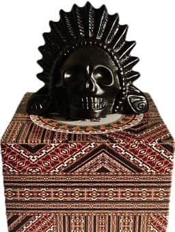 Azteekse Doodsfluit / Aztec Death Whistle - Geschenkverpakking / Giftbox - 125 dB - Handgemaakt van Duurzaam Keramiek - Realistisch Angstaanjagend Geluid — thumbnail 3