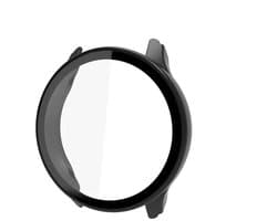 Strap-it PC Beschermhoes met Gehard Glas (Zwart) – Sterke case met geïntegreerde screenprotector – volledige bescherming – geschikt voor Garmin Vivomove Trend