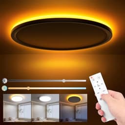 Dimbare Plafondlamp met Afstandsbediening - 24W LED Lamp voor Slaapkamer en Woonkamer — thumbnail 5