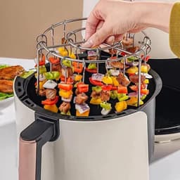 Home & Marker - Airfryer Grillset - 24 Spiesen - Voor 3-8L Airfryers - Antiaanbak RVS - AIRROAST — thumbnail 8