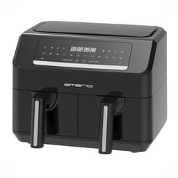 Emerio Dubbele Heteluchtfriteuse 2600W - 2x3.6L - Dual zone - Digitaal display - 50-200ºC - Timer - Sync Function - Zwart AF-130376.1 — thumbnail 2
