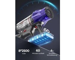 ACEP Stofzuiger - stofzuiger zonder zak - Stofzuiger draadloos - Vacuum cleaner - Stofzuiger - Stofzuigers - Schoonmaken