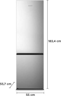 Heinrich´s HKS 3094 Koel- en vriescombinatie 255 liter - No Frost - XXL - koelvolume 188 l, vriesvak 67 l - stil 40 dB - energieklasse E - inox — thumbnail 3