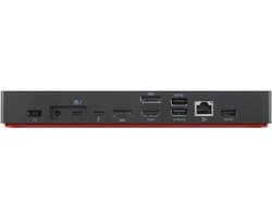 Lenovo ThinkPad Thunderbolt 4 WorkStation Bedraad Zwart, Rood