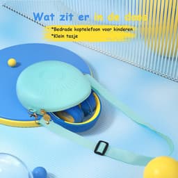 Koptelefoon kinderen met draad - Kinderkoptelefoon - Bedrade hoofdtelefoon - Veilig volume - School - Tablet - Laptop - Reizen - Muziek luisteren — thumbnail 2