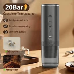EAFC draagbare elektrische espressomachine - snelle waterverwarming - 20 bar - 2-in-1 draagbare koffiemachine - reis & camping koffiezetapparaat 12 volt — thumbnail 3