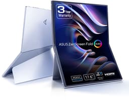 ASUS ZenScreen Fold OLED MQ17QH Portable Monitor - OLED - DisplayHDR™ 500 True Black - 100% DCI-P3 - 0.2ms - 60Hz — thumbnail 1