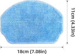 robotstofzuiger accessoires - Geschik voor MAMNV ZCWA BR150 - BR151 - met filter, mop pad en zijborstels - 10 stuks — thumbnail 4