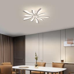 Dimbare LED-Plafondlamp met Afstandsbediening - Moderne Kleurveranderende Plafondverlichting 48W 5400LM Dia71cm — thumbnail 3