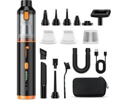 Draadloze 4-in-1 handstofzuiger met 30000 Pa zuigkracht voor auto en kantoor