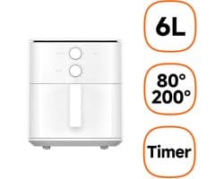 Xiaomi MAF13 Enkel 6 l Vrijstaand 1550 W Heteluchtfriteuse Wit