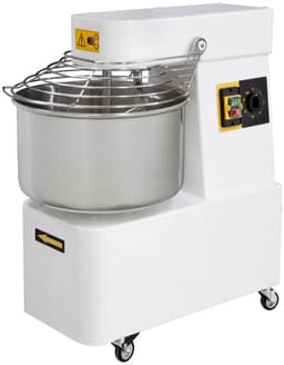 HENDI spiraalmixer - rvs 18/10 en koolstofstaal - vaste kom, 2 snelheden, 48 liter - 480x805x(h)850 mm - zilvergrijs - 128 kg/uur - bakkerij/pizzeria — thumbnail 2