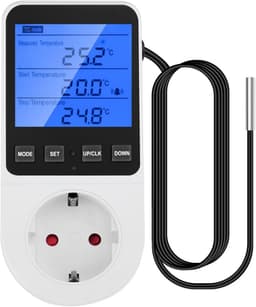 Digitale Temperatuurregelaar met Timer 230V 16A LCD Scherm voor Koeling en Verwarming — thumbnail 1