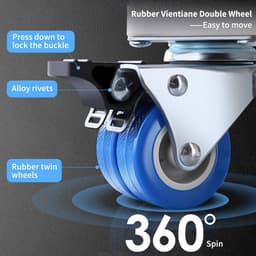 Verrijdbaar Onderstel voor Wasmachine en Droger - Verstelbaar en Multifunctioneel met 4 Zwenkwielen en 8 Steunvoeten — thumbnail 5