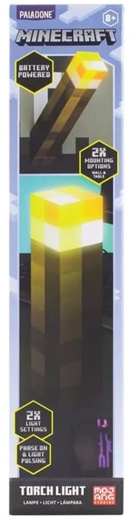 Minecraft - Fakkel Lamp - Torch - 13cm hoog — thumbnail 3