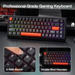 EPOMAKER HE68 Lite - Hall Effect - 8000hz - Magnetisch Toetsenbord - RGB - 65% - QWERTY - Gaming Keyboard - Clear Mag Switch - Zwart — thumbnail 4