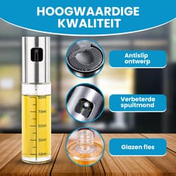 Olijfolie Sprayer - Inclusief Trechters & Reinigingsborstels - Navulbaar - Olie Sprayer - Voor Airfryer, Pan & BBQ - Set van 2 — thumbnail 2