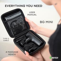 Krachtig Mini Massagepistool voor Spierherstel & Pijnverlichting - 5 Snelheden & 4 Koppen — thumbnail 4