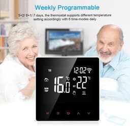 Slimme Programmeerbare Wifi Thermostaat met Touchscreen voor Vloerverwarming — thumbnail 4