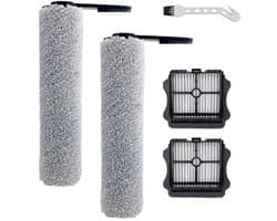 Accessoireset - 5 stuks - geschikt voor Tineco Floor One S5 - FLOOR ONE S5 PRO - S5 PRO 2 - S5 PRO SERIES - IFLOOR 5 BREEZE - accustofzuiger (nat en droog) - Vervangingsonderdelen - Inclusief 2 borstelrollen en 2 HEPA-filters