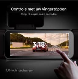 BOTSLAB 4-kanaals dashcam voor auto (voor- en achterkant), 4-kanaals 3K + 3 * 1080P, autodashcam met 128GB SD-kaart, GPS, 5GHz WiFi, 3.18" IPS-scherm, super nachtzicht, WDR, G-sensor, loopopname, parkeermonitor — thumbnail 3