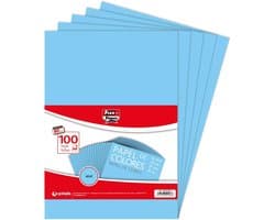 100 Vel Kantoor Papier A4 Blauw 80 Gr - Geschikt Voor Laser & Inkjet Printers