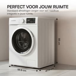 Heinner HWM-M714IVSMNA+++ Smalle Wasmachine 7 kg – 15 Programma’s Met Stoomfunctie – 1400 tpm – Energieklasse A – LED Display – Wit – 5 Jaar Garantie — thumbnail 6