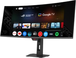 ASUS ROG Strix XG34WCDMTG - UWQHD Curved QD-OLED Gaming Monitor - Google TV - USB C 90W - 240hz - 0.03ms - Speakers - 34 inch — thumbnail 6