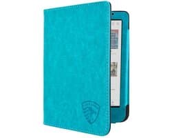 Luxe Hoesje - Sleepcover Geschikt voor Kobo Clara BW - Book Case Hoes Cover - Turquoise - ereader hoesje - cover