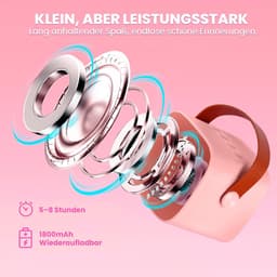Karaokemachine - Wordt geleverd met 2 karaokemicrofoons - Premium Mini Karaokemachine - Kinderkaraokemachine met microfoon - Kinderdagcadeau/speelgoed - Geschikt voor kinderen van 3-12 jaar oud - Muziekluidspreker -Blauw — thumbnail 5