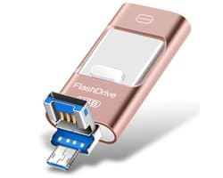 Ynkkvre – USB-stick – 128GB 4-in-1 C-vormige geheugenstick – externe opslag voor Android en computer