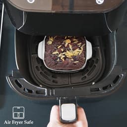 Set van 4 keramische bakvormen voor heteluchtfriteuse - 400 ml ovenschaal met handgrepen — thumbnail 6