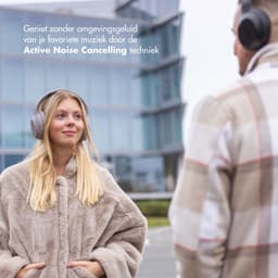 Selencia Urban Play Koptelefoon - Draadloze Koptelefoon met Active Noise Cancelling - Bluetooth Headphones - Cosy Grey — thumbnail 2