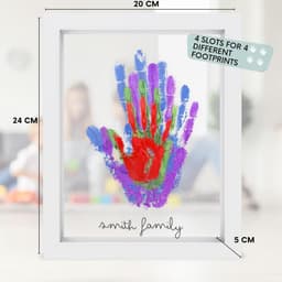 Voetafdrukset voor baby's en gezinnen met ruimte voor 4 vingerafdrukken — thumbnail 5
