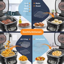 KESSER® Multicooker Airfryer 8L met 16 Kookfuncties Inclusief Stoomkoker, Rijstkoker, Grill Apparaat — thumbnail 2