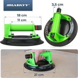 Professionele vacuümlifter voor glas en tegels - 200 kg zuignap met handvat — thumbnail 4