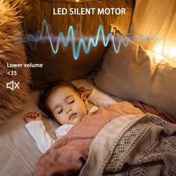 Dimbare Kinderlamp Met Plafondventilator En Afstandsbediening - Stil En Slechts 6 Snelheden — thumbnail 4