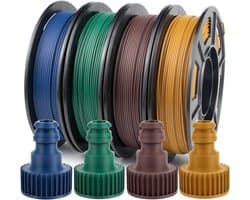 Koolstofvezel PLA Filament Set 1.75mm - 4 Kleuren met Hoge Precisie