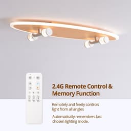 Kind Plafondlamp LED Skateboard Design - Dimbaar met Afstandsbediening - 24W - 3000K-6500K — thumbnail 3