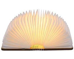 Decoratieve Opvouwbare Boekenlamp – Warm Witte LED Tafellamp met USB Opladen