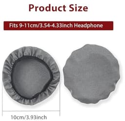 Rekbare hoofdtelefoonafdekkingen - 6 stuks wasbare hoezen voor 9 tot 11 cm hoofdtelefoons - Bescherm tegen vuil en stof — thumbnail 5