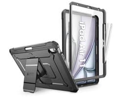 Robuuste Hoes voor iPad Air 11 Inch M2 2024 met Schermbeschermer en Potloodhouder