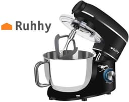 Keukenmachine met roestvrijstalen kom en 6,2 L - 2200 W en 6 snelheden voor bakken en koken — thumbnail 3
