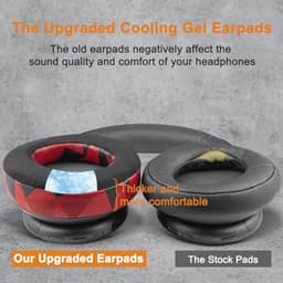 Cooling Gel Earpads Replacement for Life Q30/Q35 Headphones - Comfortable and Soundproof — thumbnail 4