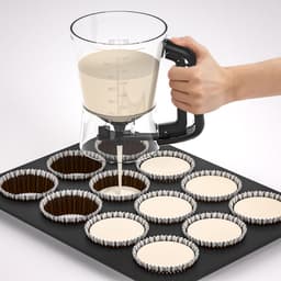 Beslagdispenser, beslagtrechter, cupcake handdispenser, maatbeker, bakgereedschap — thumbnail 5
