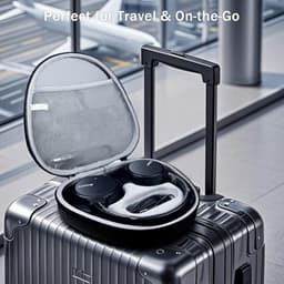 Hoesje Compatibel met Soundcore Q45 Q35 Q30 Q20 Hoofdtelefoons - Vervangende Beschermende Hard Shell Reiszak met Kabelopslag — thumbnail 2