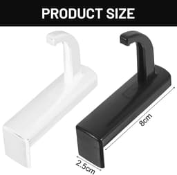 Hoofdtelefoonhouder Set van 2 - Desk Stand voor Hoofdtelefoons, Sleutels en Tassen (Kunststof) — thumbnail 5