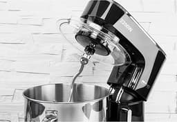 Professionele bakmixer met weegschaal en planetair systeem - 6,5L roestvrij staal, 6 snelheden, ideaal voor deeg en beslag — thumbnail 2