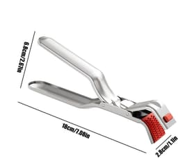 RVS-grippers voor hete platen - Ergonomisch antislipontwerp - Anti-verbranding - Multifunctionele tang voor magnetron, oven, airfryer, stoompan, potten en kommen - voor veilige grip en hittebescherming — thumbnail 6